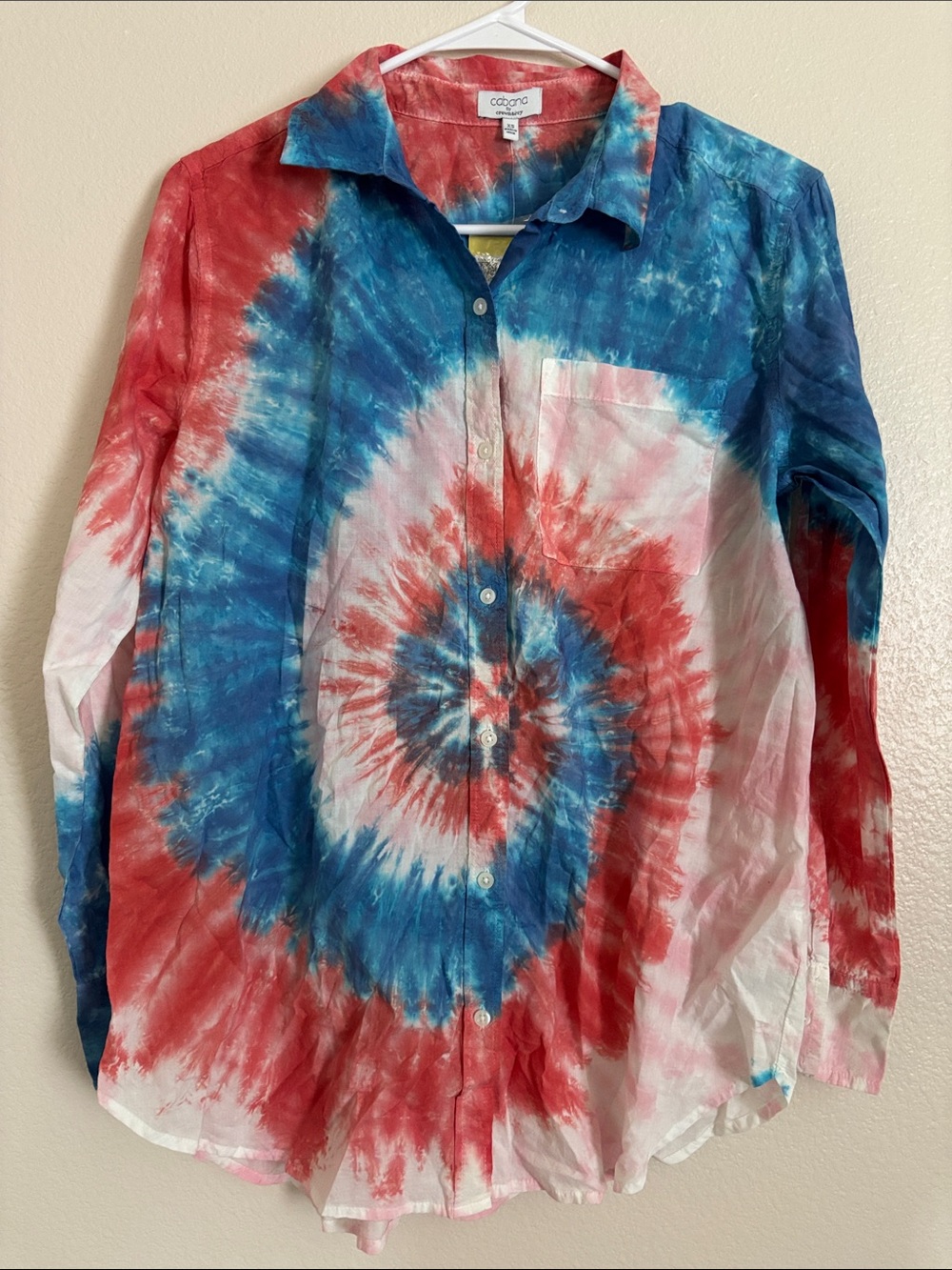 NWT Cabana by Crown & Ivy Long Sleeve Button Up Top Size XS